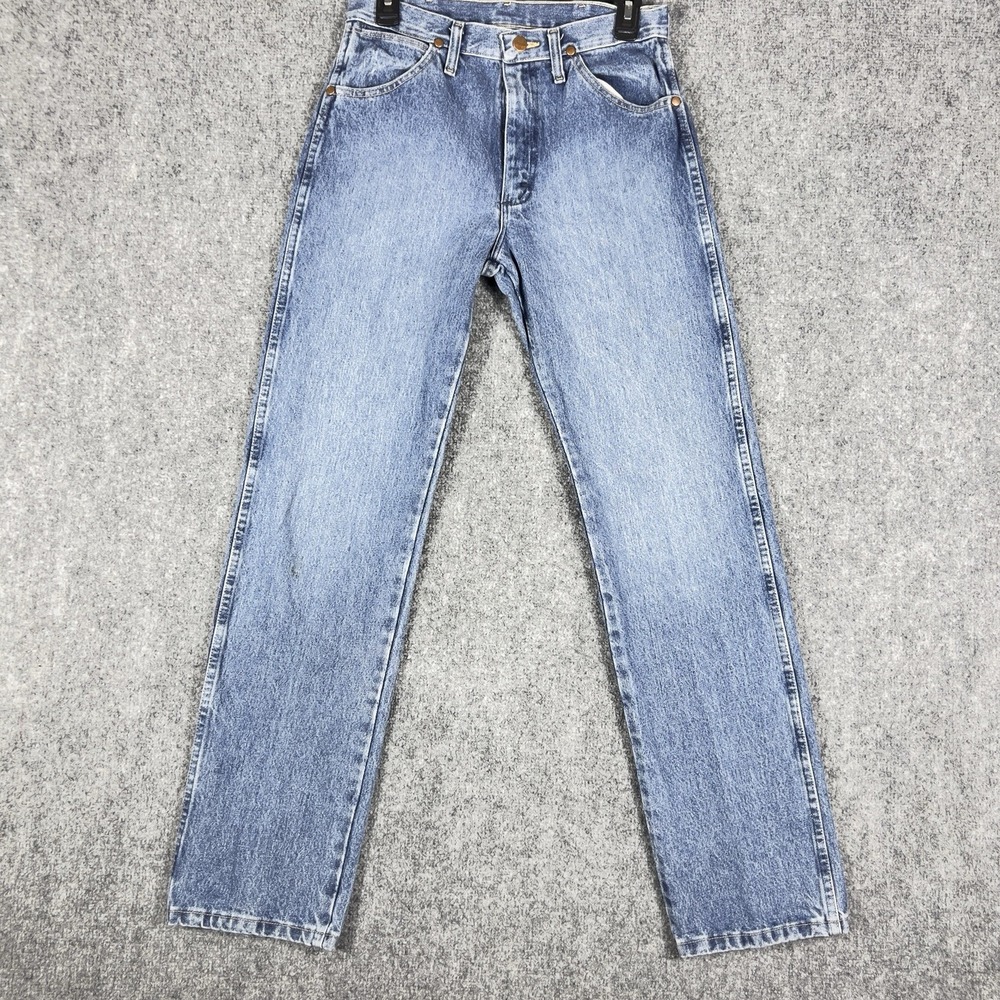Wrangler‎ Mens Relaxed Fit Jeans Light Wash Denim Straight Leg.
